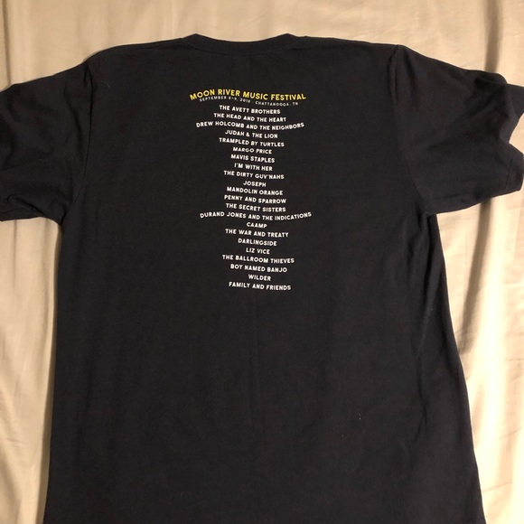 Dark Blue Moon River Music Festival T-Shirt, size: large - Picture 2 of 4